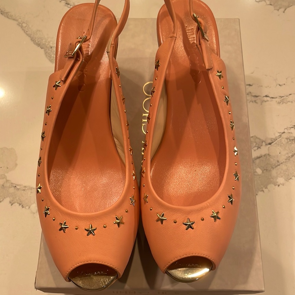 Jimmy Choo Praise Tea Rose Brand New Size 40
